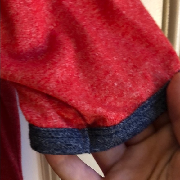 Red and Gray Heathered LuLaRoe Julia - Picture 3 of 3